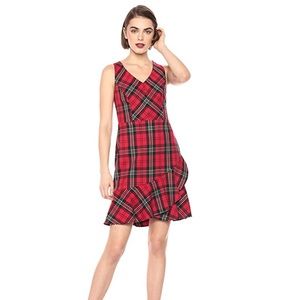 NWT Trina Turk size 12 plaid dress w ruffles